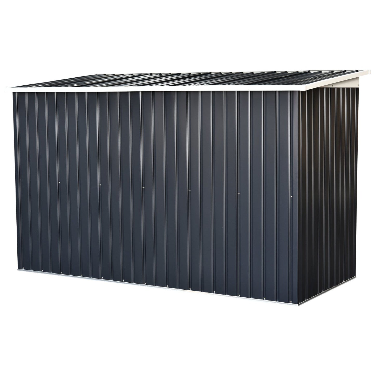 Nancy's Ansonia Gereedschapsschuur met schuifdeur - Opbergschuur - Tuinschuur - Grijs - 280 x 130 cm