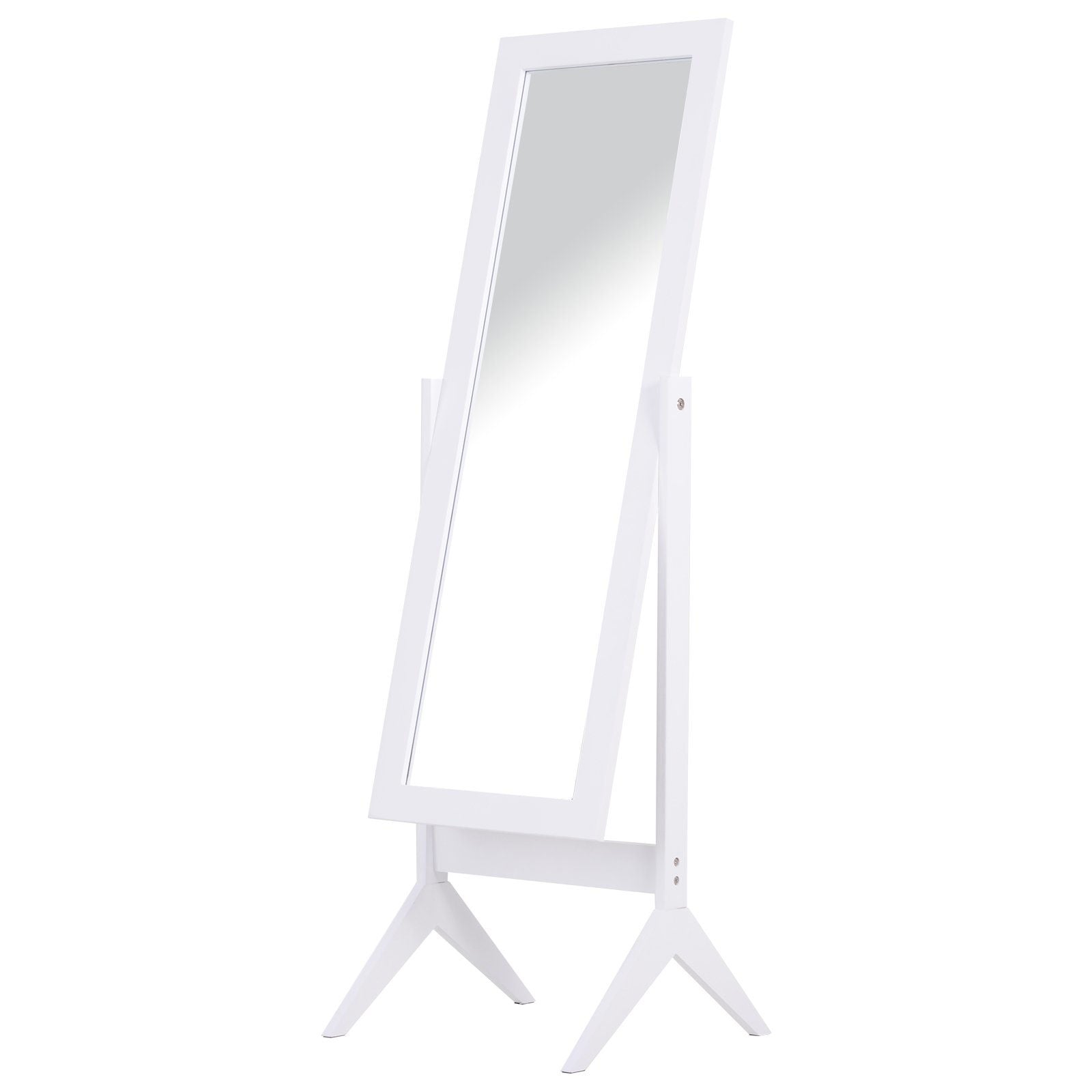 Nancy's Apps Marsh Full Length Mirror - Wit - Gefabriceerd hout, glas, spiegel - 18,5 cm x 18,11 cm x 58,26 cm