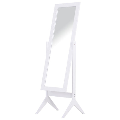 Nancy's Apps Marsh Full Length Mirror - Wit - Gefabriceerd hout, glas, spiegel - 18,5 cm x 18,11 cm x 58,26 cm