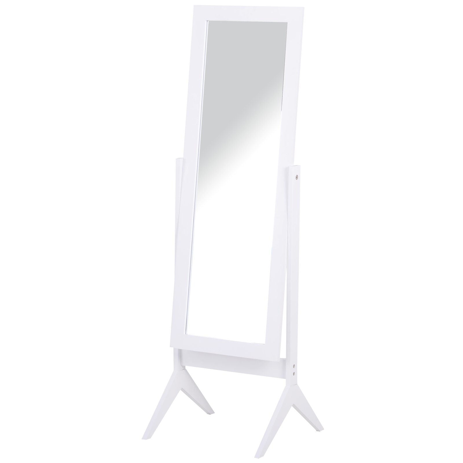Nancy's Apps Marsh Full Length Mirror - Wit - Gefabriceerd hout, glas, spiegel - 18,5 cm x 18,11 cm x 58,26 cm