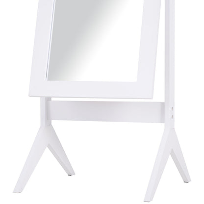 Nancy's Apps Marsh Full Length Mirror - Wit - Gefabriceerd hout, glas, spiegel - 18,5 cm x 18,11 cm x 58,26 cm