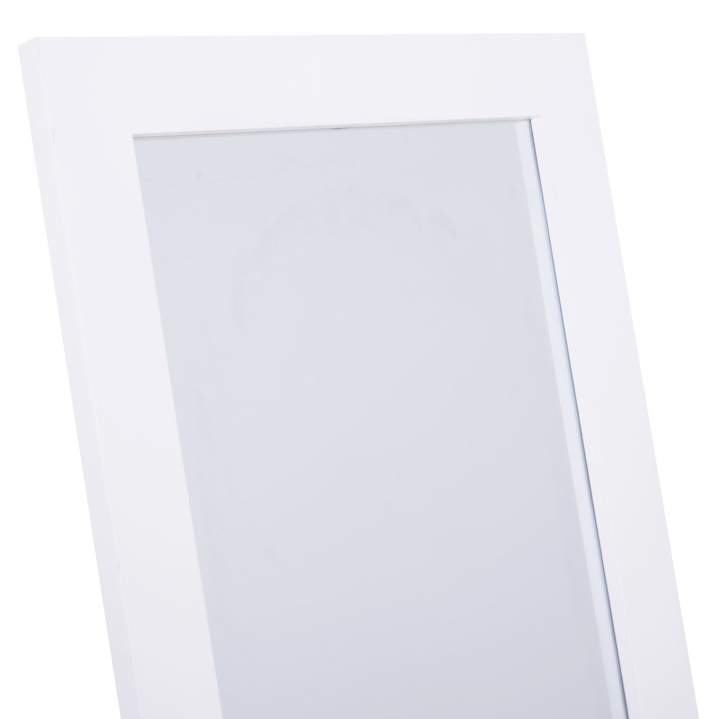 Nancy's Apps Marsh Full Length Mirror - Wit - Gefabriceerd hout, glas, spiegel - 18,5 cm x 18,11 cm x 58,26 cm