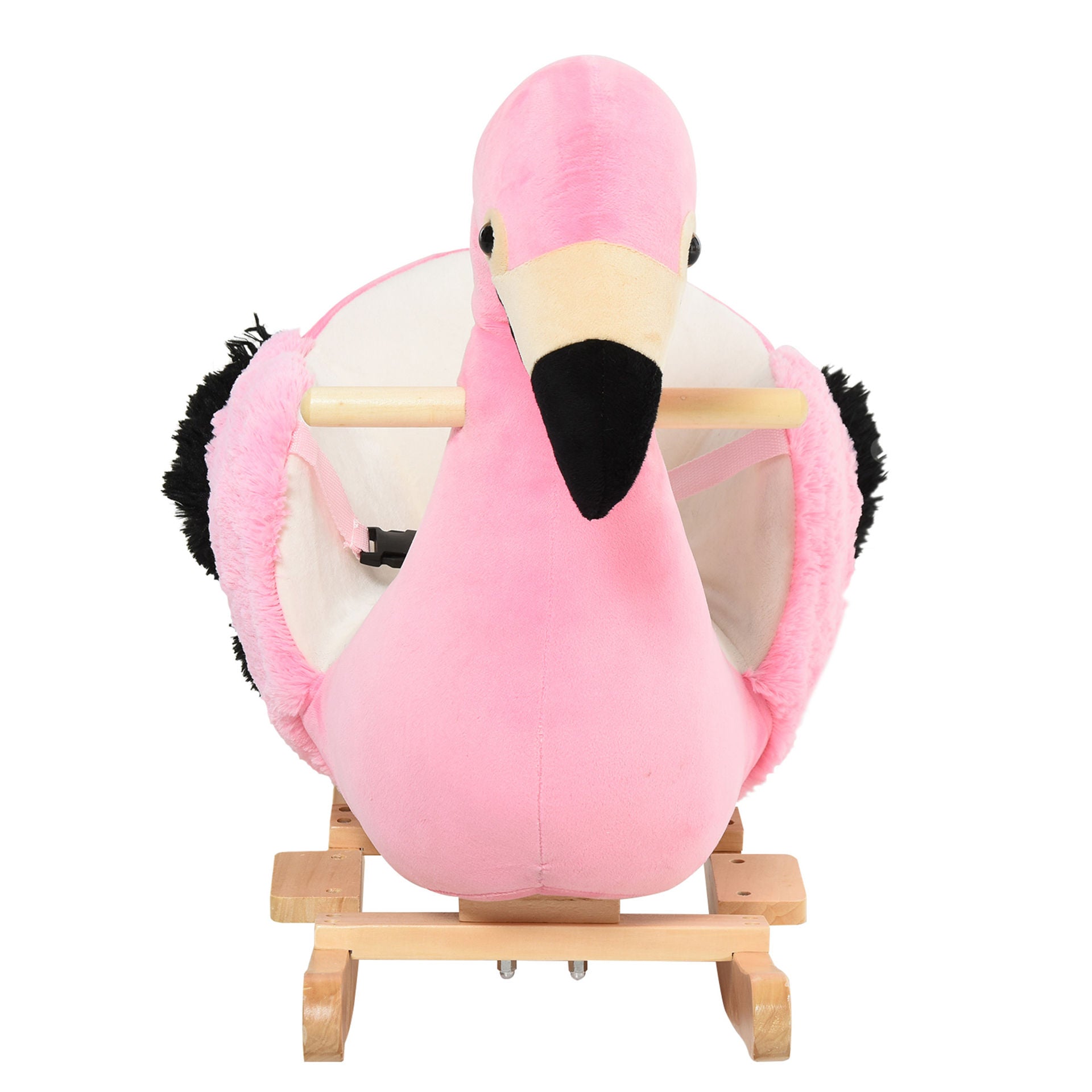 Nancy's Schort Rock Rocking Toy Flamingo - Roze - Pluche, Polypropyleen, Esp hout - 23,62 cm x 12,99 cm x 20,47 cm