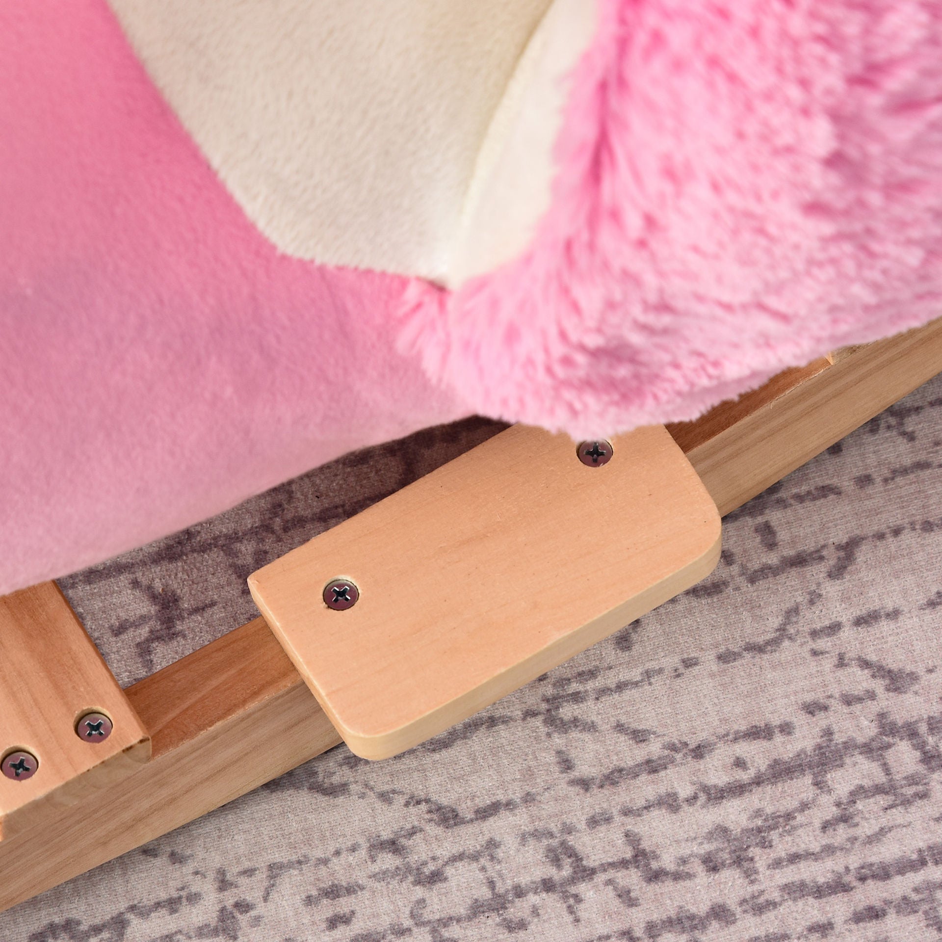 Nancy's Schort Rock Rocking Toy Flamingo - Roze - Pluche, Polypropyleen, Esp hout - 23,62 cm x 12,99 cm x 20,47 cm