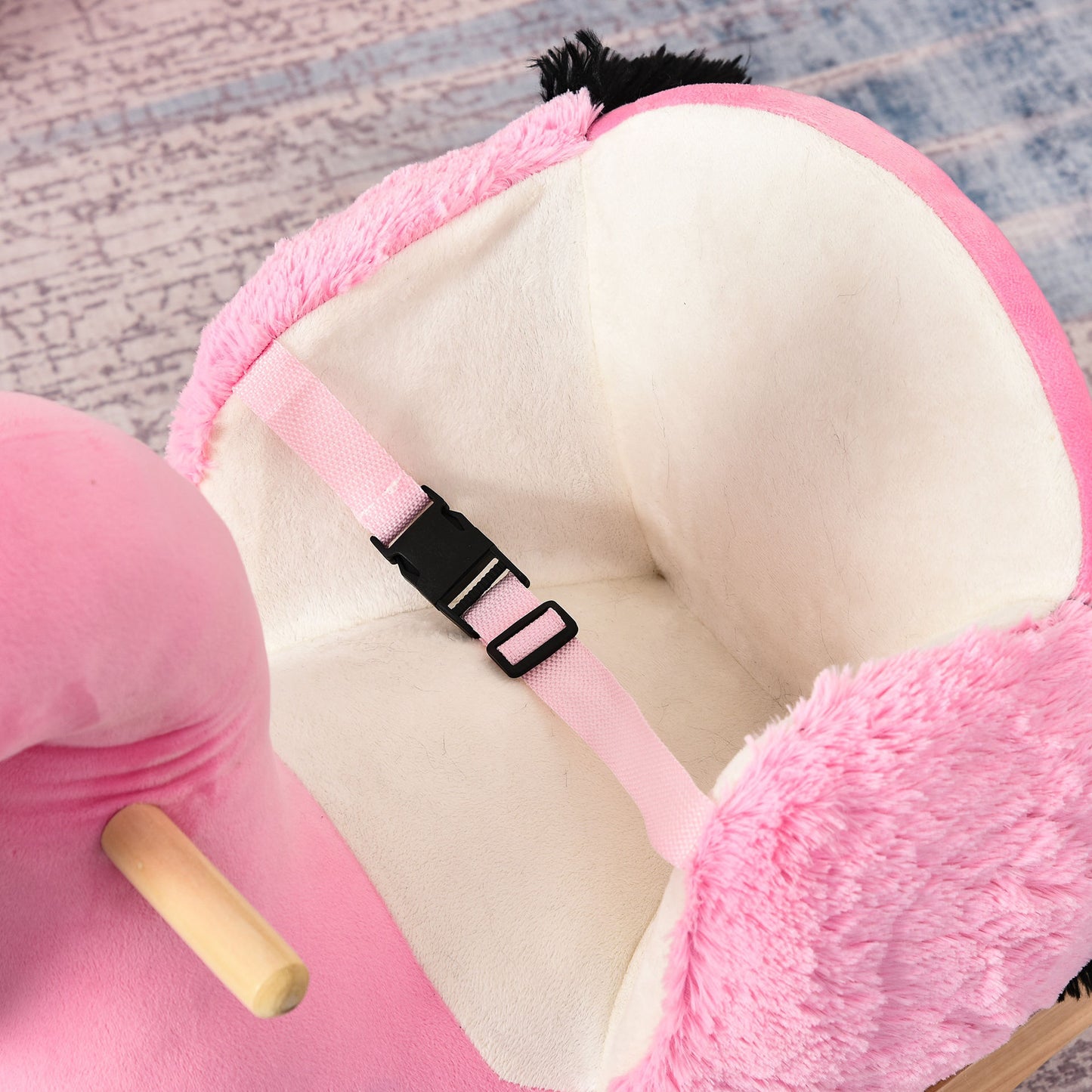 Nancy's Schort Rock Rocking Toy Flamingo - Roze - Pluche, Polypropyleen, Esp hout - 23,62 cm x 12,99 cm x 20,47 cm