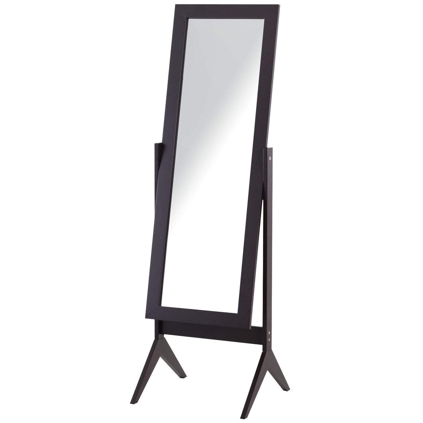 Nancy's Aquaforte Staande Spiegel - Zwart - Gefabriceerd Hout, Glas - 18,5 cm x 18,11 cm x 58,27 cm