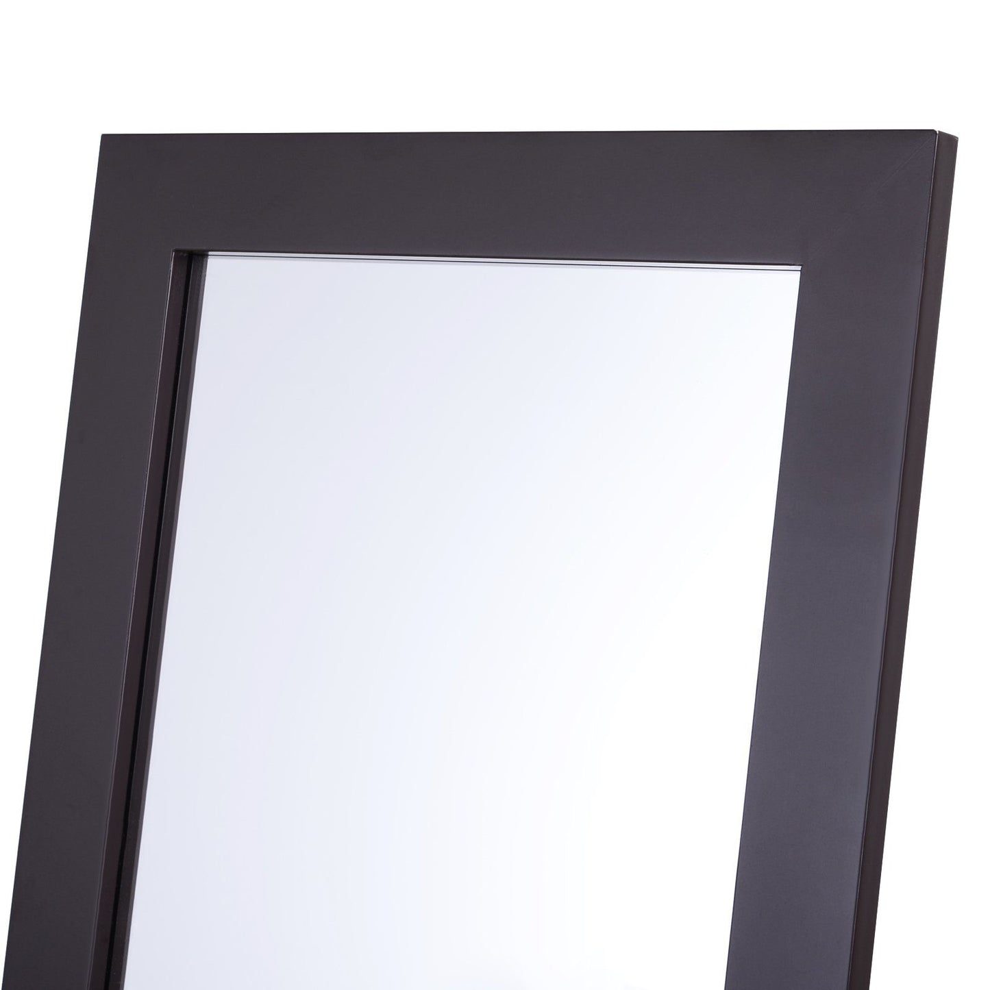 Nancy's Aquaforte Staande Spiegel - Zwart - Gefabriceerd Hout, Glas - 18,5 cm x 18,11 cm x 58,27 cm