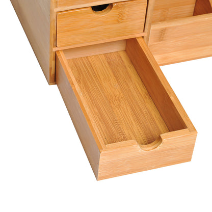 Nancy's Arch Gulch Desk Organizer - Bruin - Bamboe - 12,99 cm x 8,07 cm x 6,1 cm