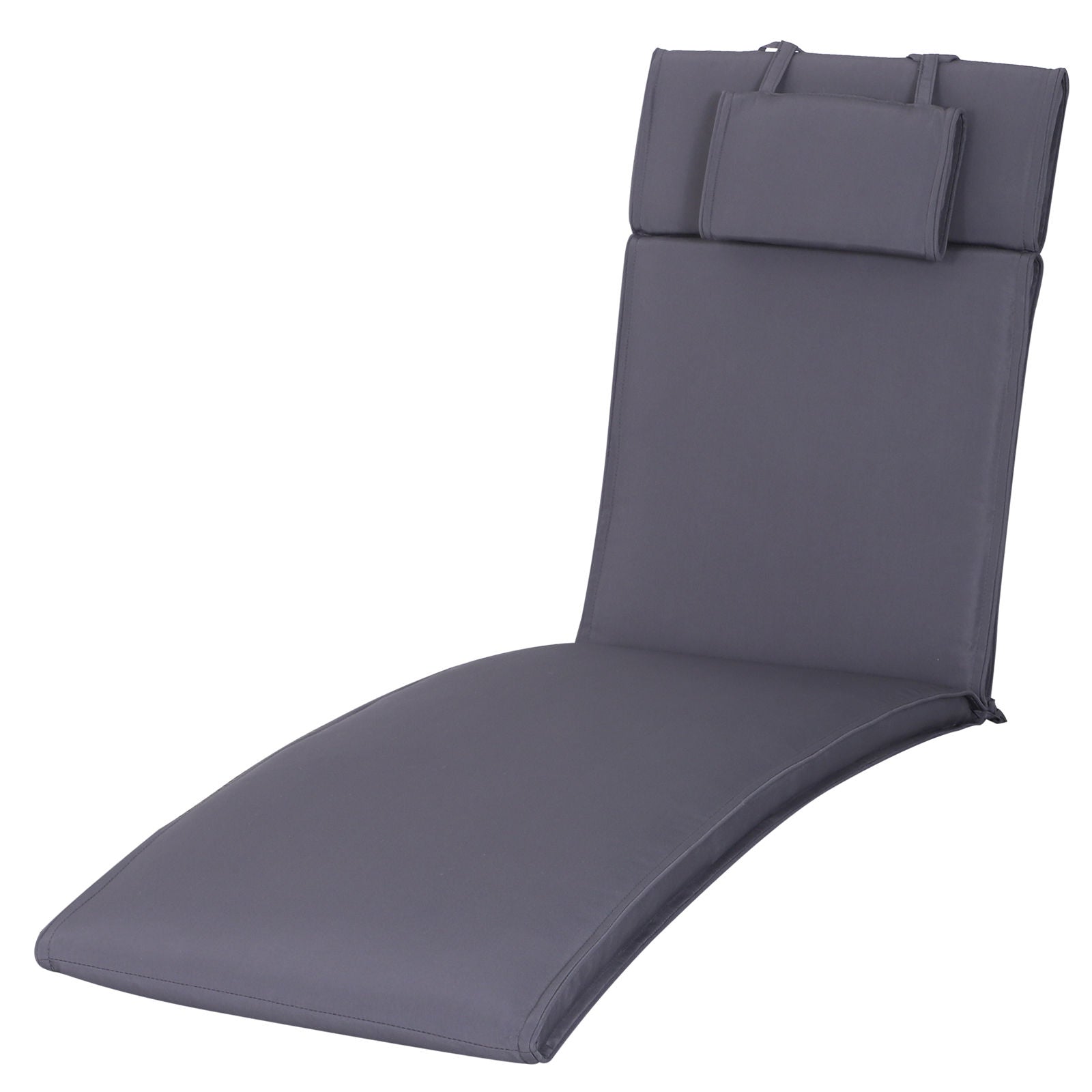 Nancy's Archibald Loungekussen - Tuinkussen - Grijs - ± 200 x 50 cm