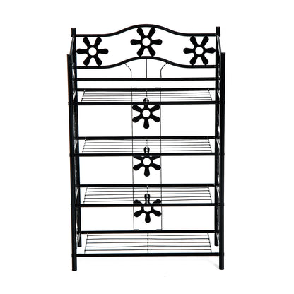 Nancy's Arcol Bay Schoenenrek - Schoenenkast - Zwart - Staal - ± 60 x 30 x 90 cm