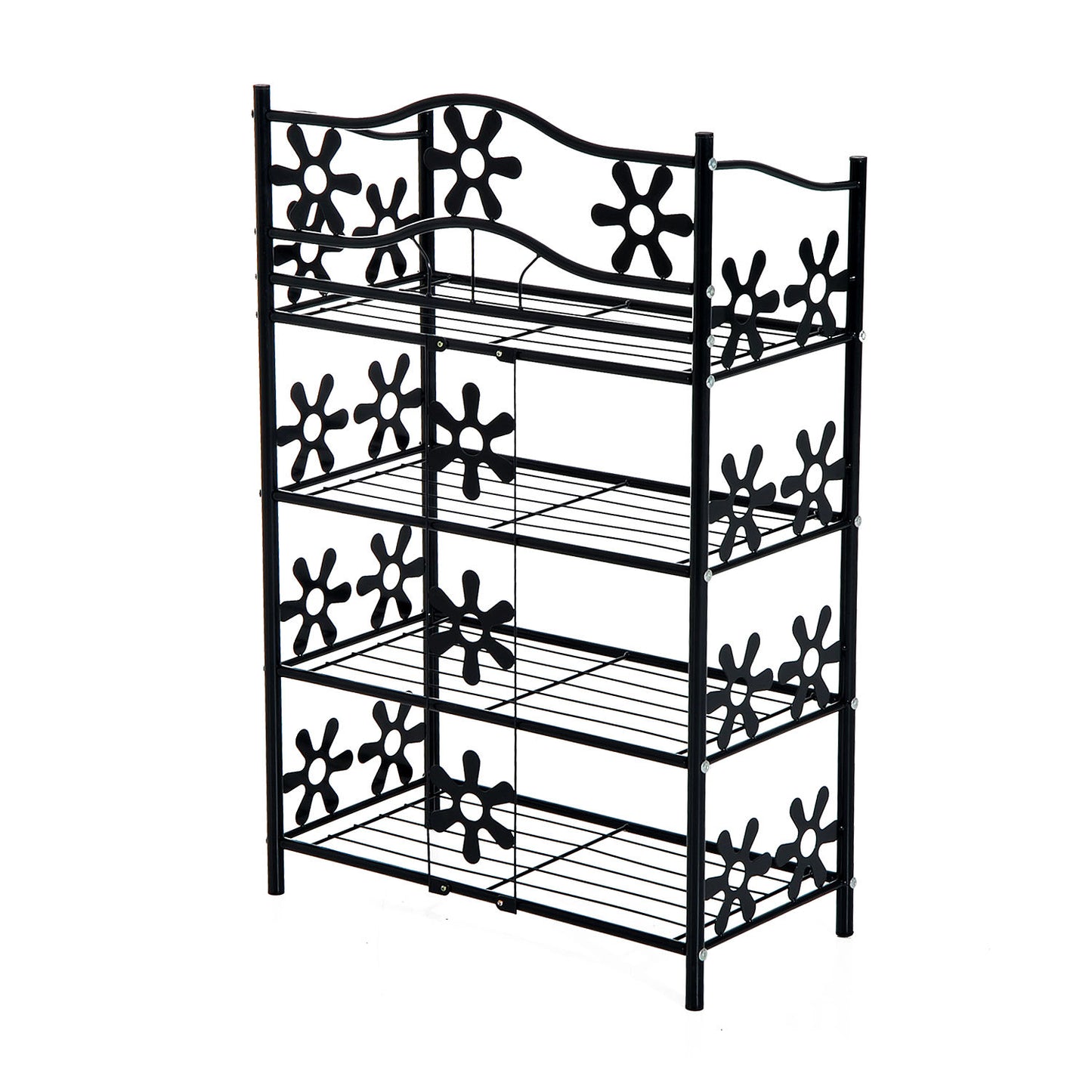Nancy's Arcol Bay Schoenenrek - Schoenenkast - Zwart - Staal - ± 60 x 30 x 90 cm