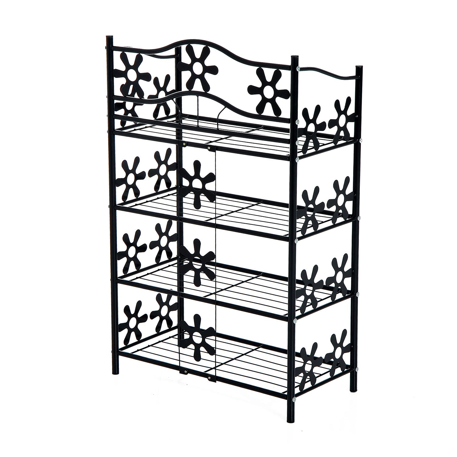 Nancy's Arcol Bay Schoenenrek - Schoenenkast - Zwart - Staal - ± 60 x 30 x 90 cm