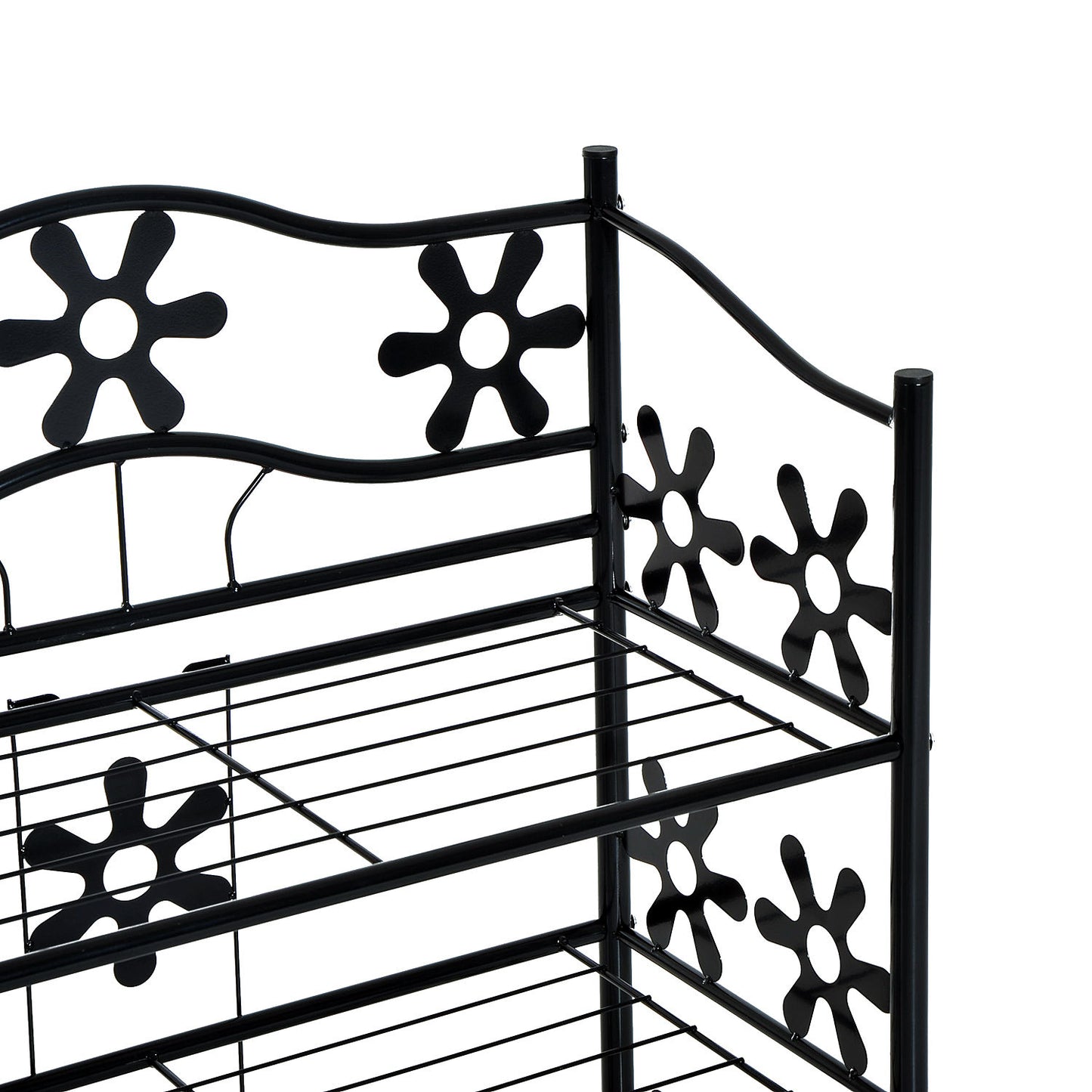 Nancy's Arcol Bay Schoenenrek - Schoenenkast - Zwart - Staal - ± 60 x 30 x 90 cm