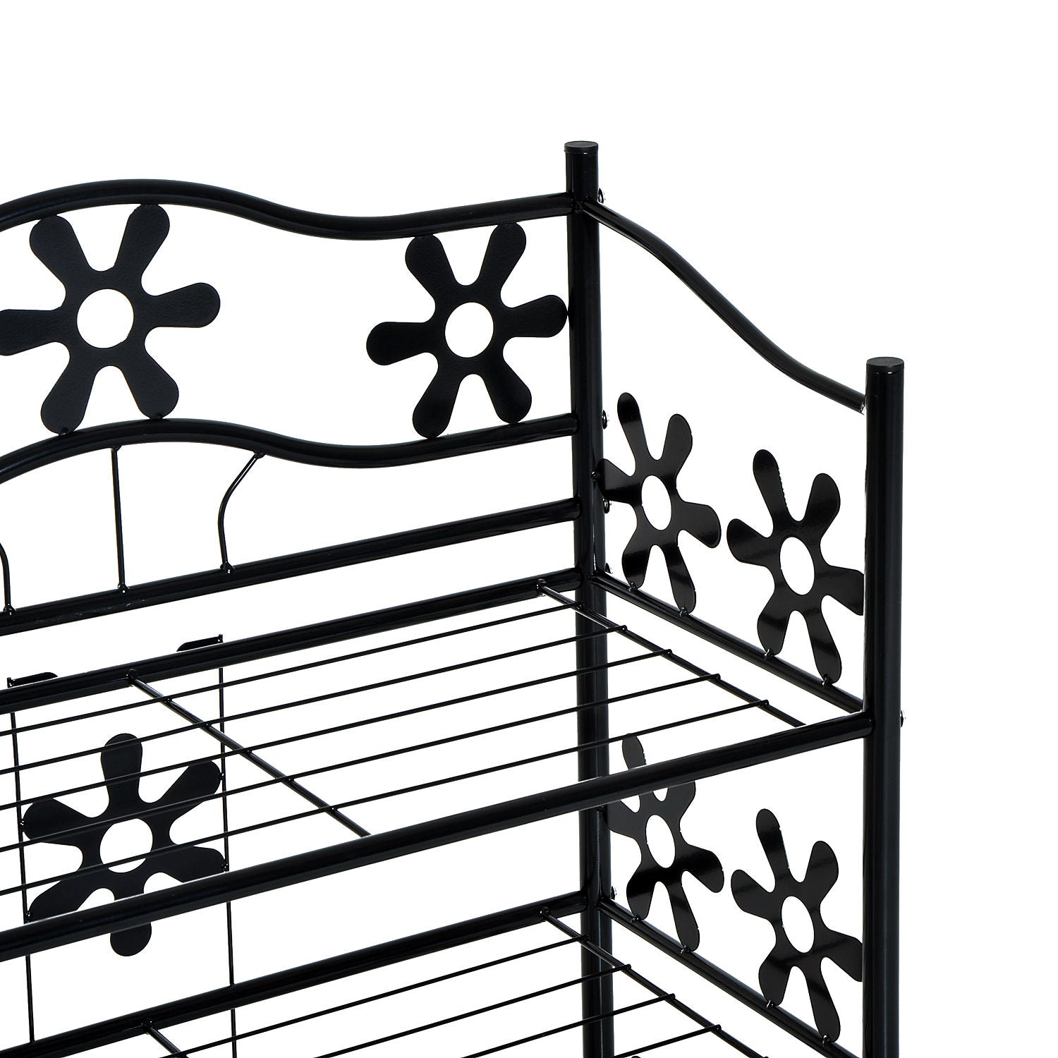 Nancy's Arcol Bay Schoenenrek - Schoenenkast - Zwart - Staal - ± 60 x 30 x 90 cm