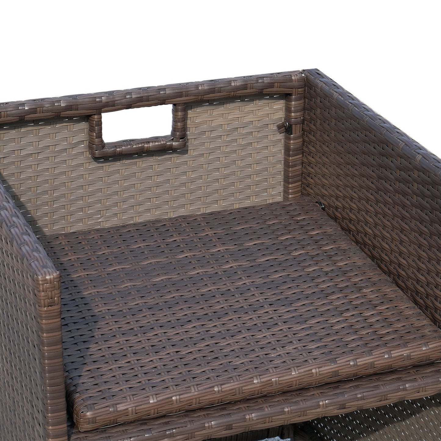 Nancy's Ardendale Polyrattan Tuinset 9-delig met kussens - Tuintafel set - Tuinmeubelen - Bruin - Rotan