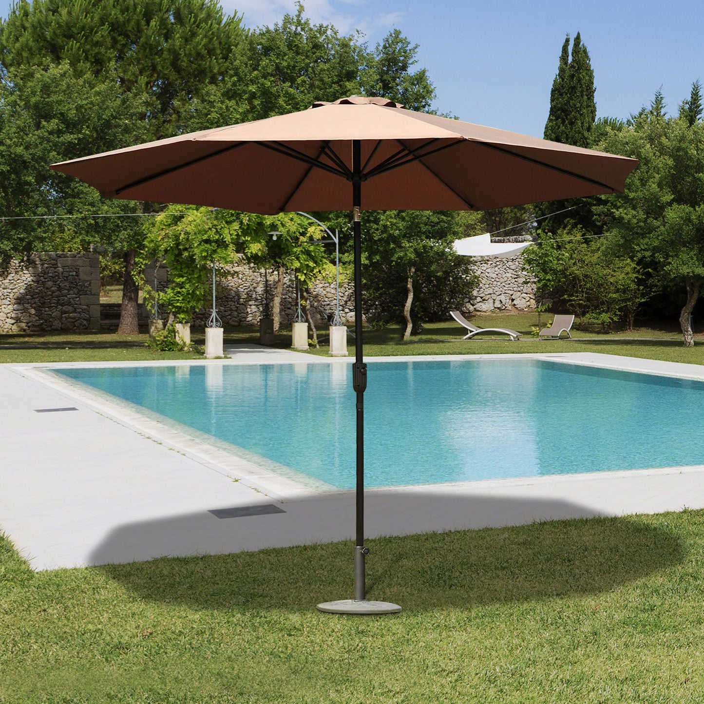 Nancy's Arkona Garden Parasol - Sunshade - Black - Ø 300 cm