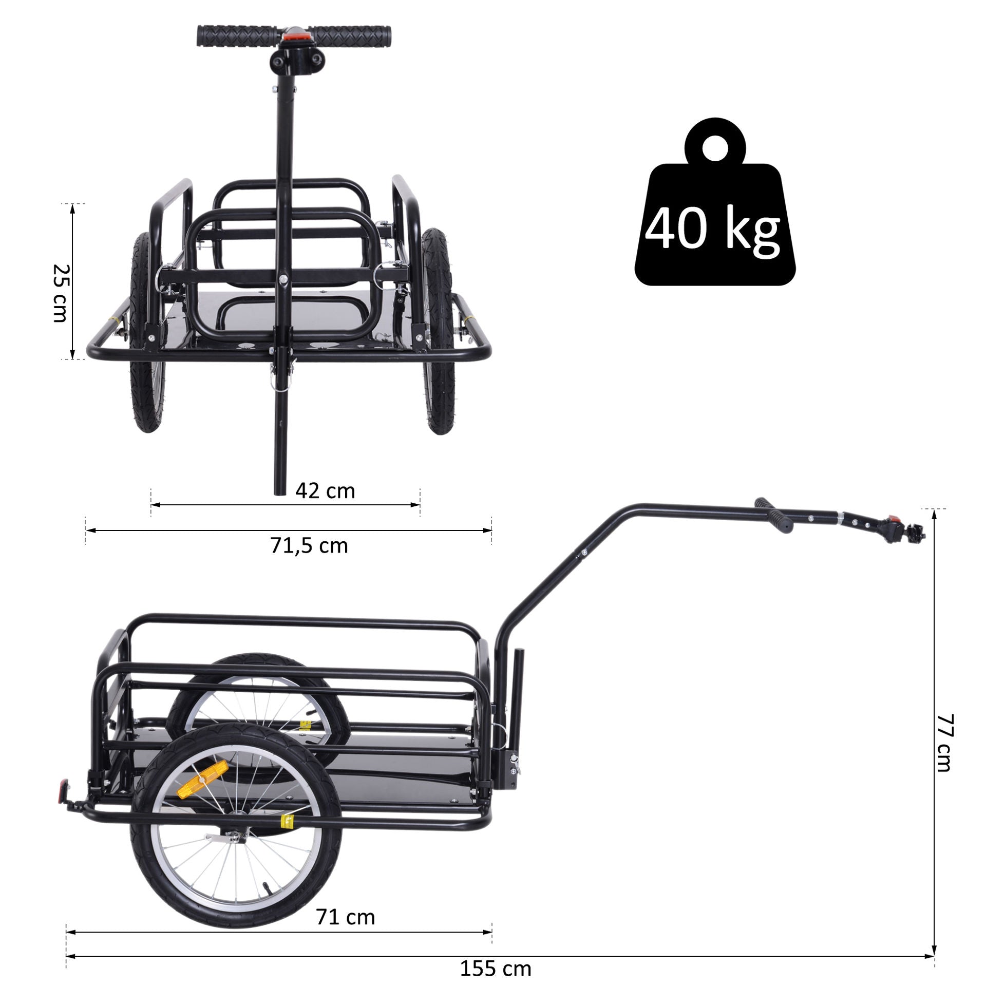 Nancy's Arkwright Fietskar - Fietsaanhanger - Cargotrailer