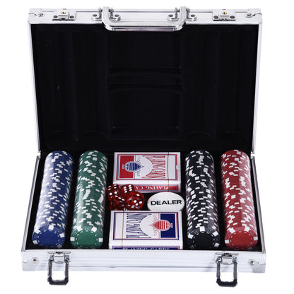 Nancy's Army Lake Poker Case - Zwart, Rood, Groen - Kunststof, Aluminium - 11,61 cm x 8,07 cm x 2,56 cm