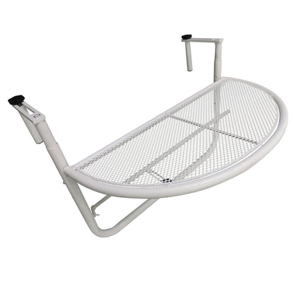 Nancy's Arntfield Balkon Hangtafel - Wit - Metaal - 45 x 60 x 50 cm