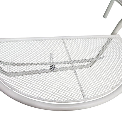 Nancy's Arntfield Balkon Hangtafel - Wit - Metaal - 45 x 60 x 50 cm