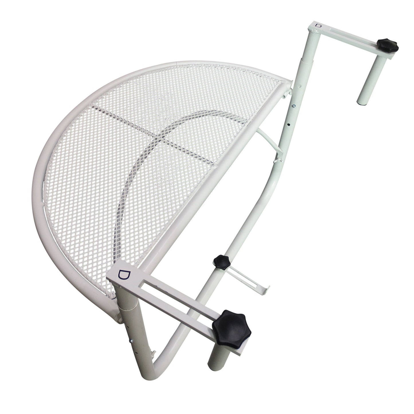 Nancy's Arntfield Balkon Hangtafel - Wit - Metaal - 45 x 60 x 50 cm