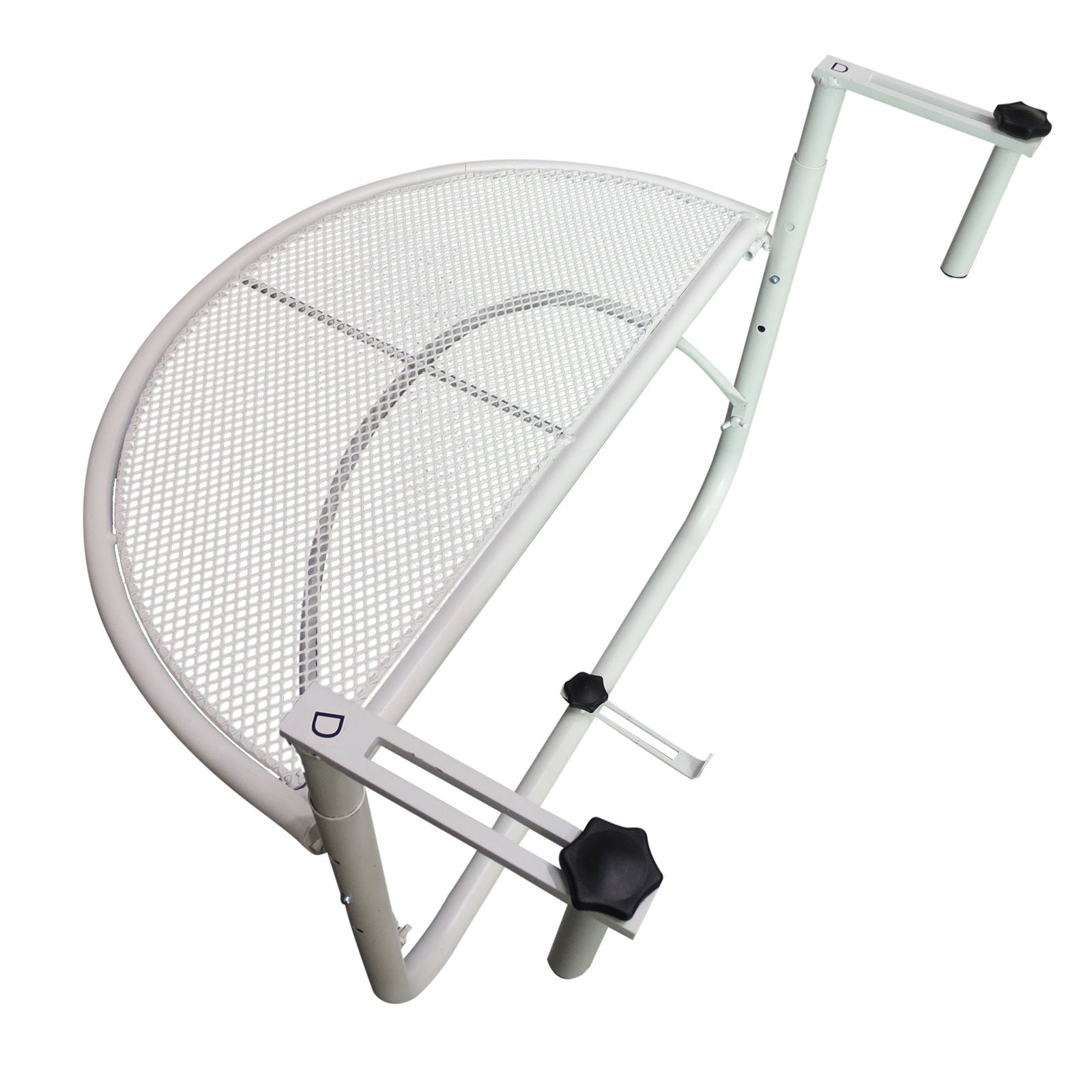 Nancy's Arntfield Balkon Hangtafel - Wit - Metaal - 45 x 60 x 50 cm
