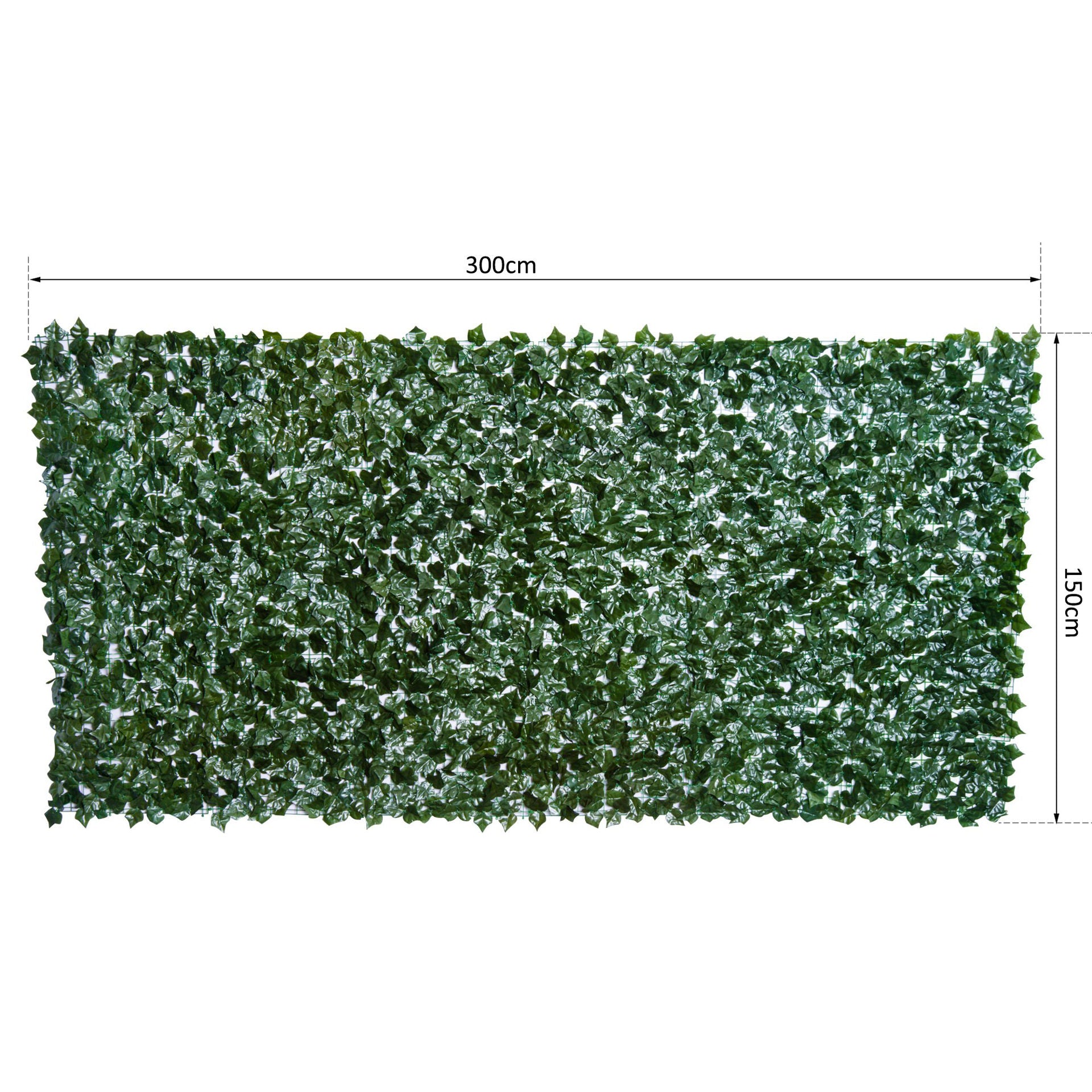 Haie artificielle Ascalon de Nancy - Vert - Tissu, Pe - 118,11 cm x 59,05 cm x cm