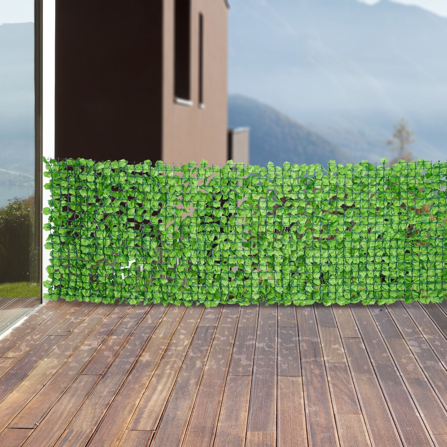 Nancy's Ascension Artificial Hedge - Groen - Stof, Pe - 118,11 cm x 39,37 cm x cm