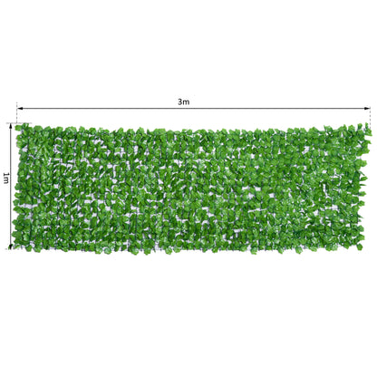 Nancy's Ascension Artificial Hedge - Groen - Stof, Pe - 118,11 cm x 39,37 cm x cm
