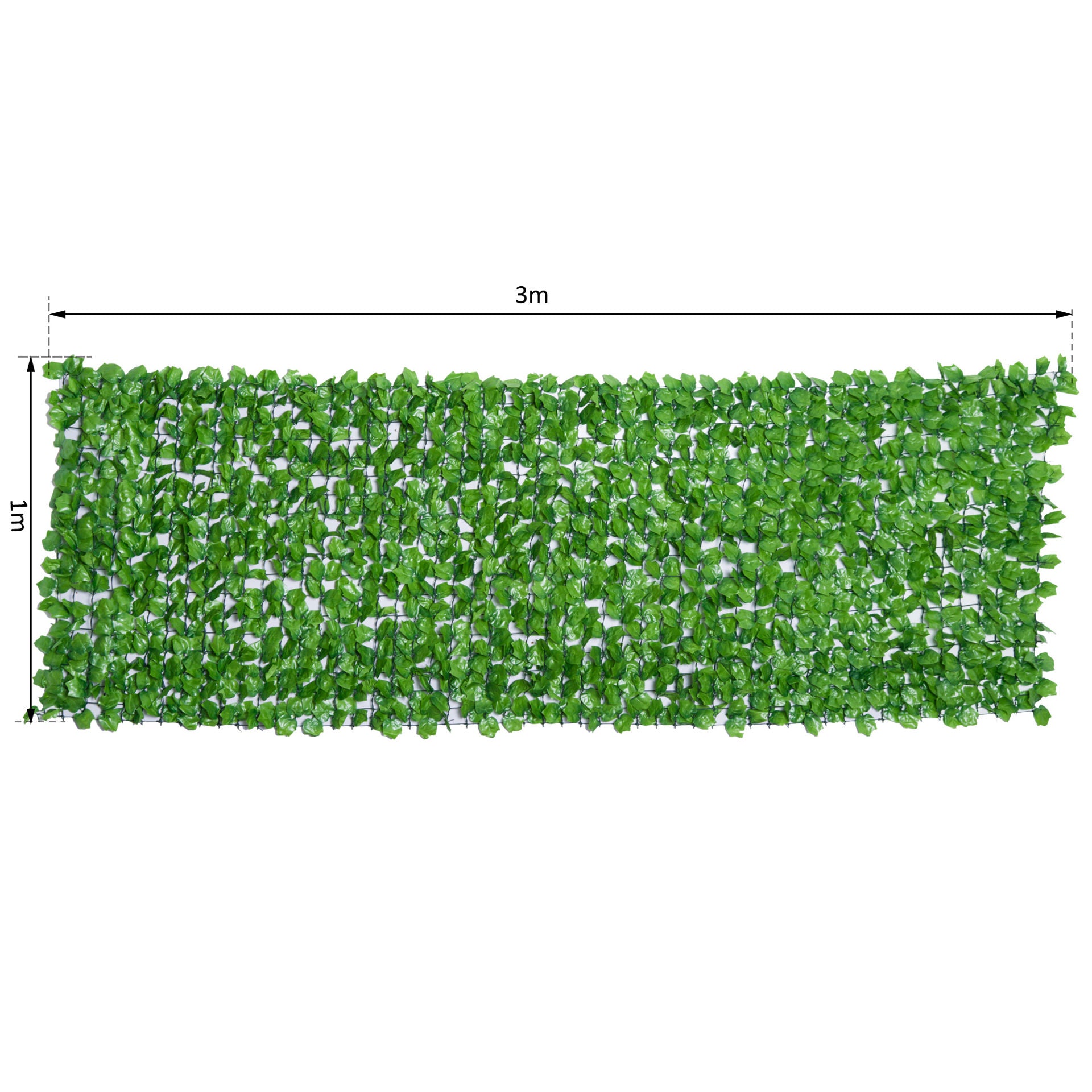 Nancy's Ascension Artificial Hedge - Groen - Stof, Pe - 118,11 cm x 39,37 cm x cm
