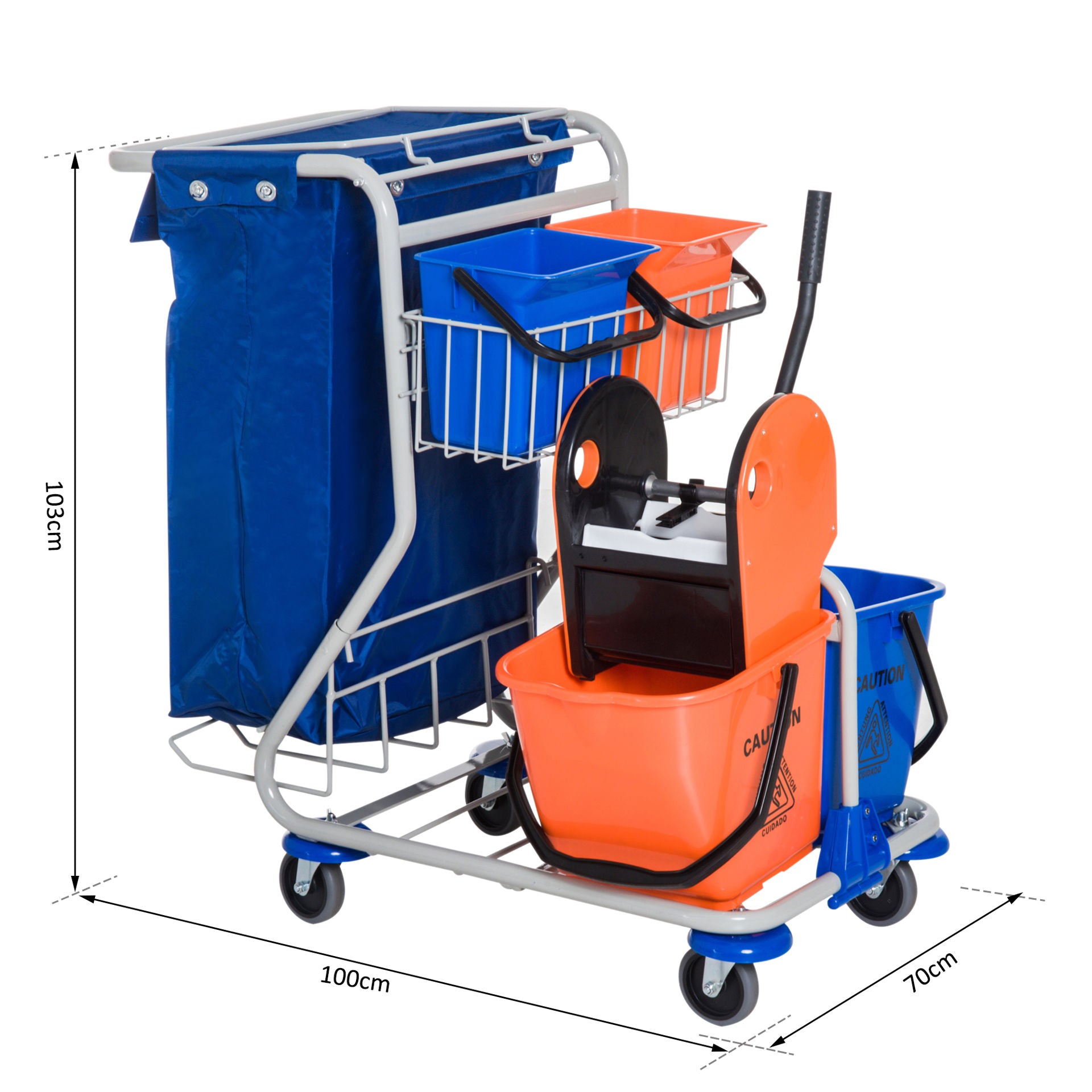 Nancy's Ash Swamp Schoonmaakwagen -Dweilwagen met wielen - Cleaning Trolley