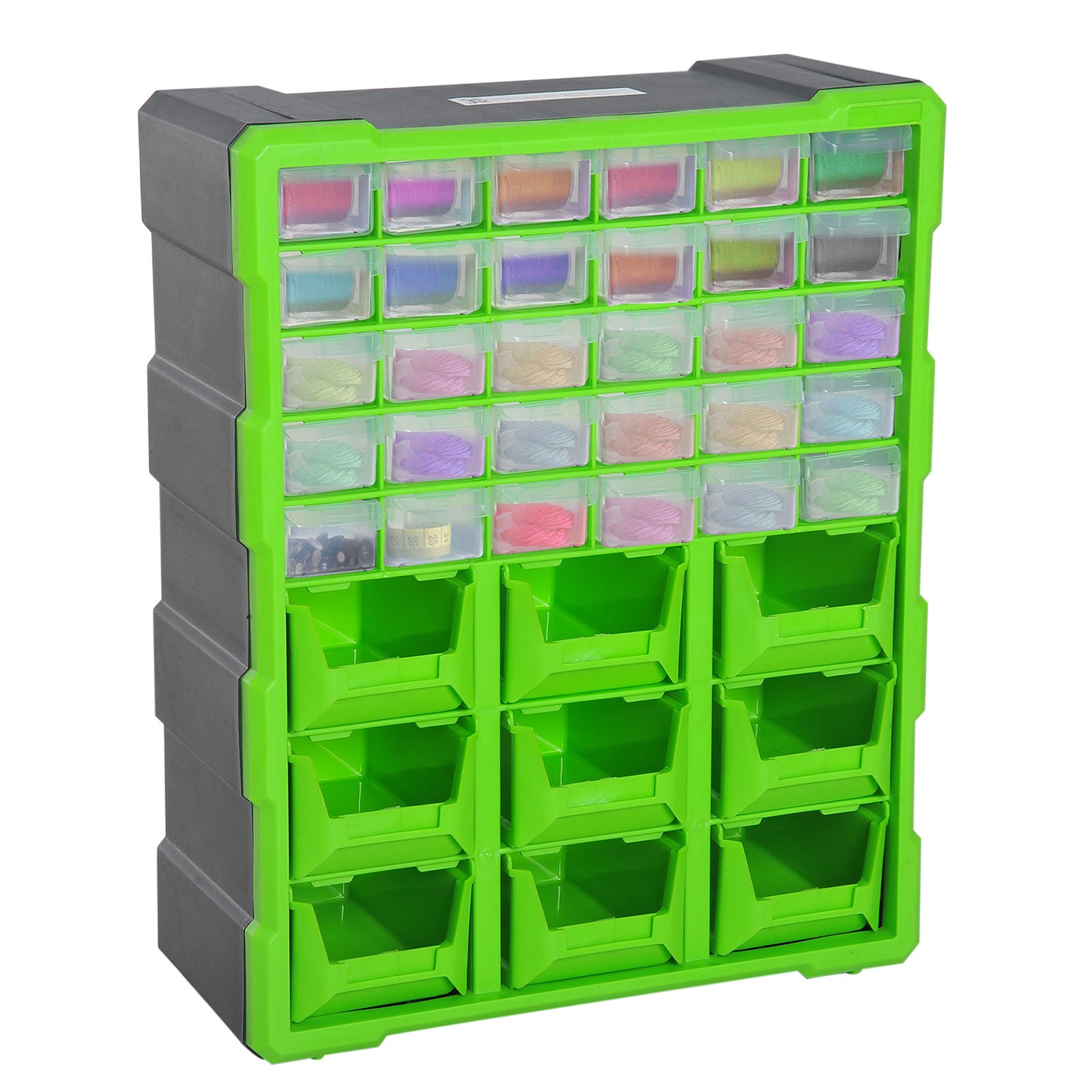 Nancy's Ashby Mill Assortimentsdoos - Gereedschapsdoos - Onderdelen Sorteerbox - 39 Vakken - Groen