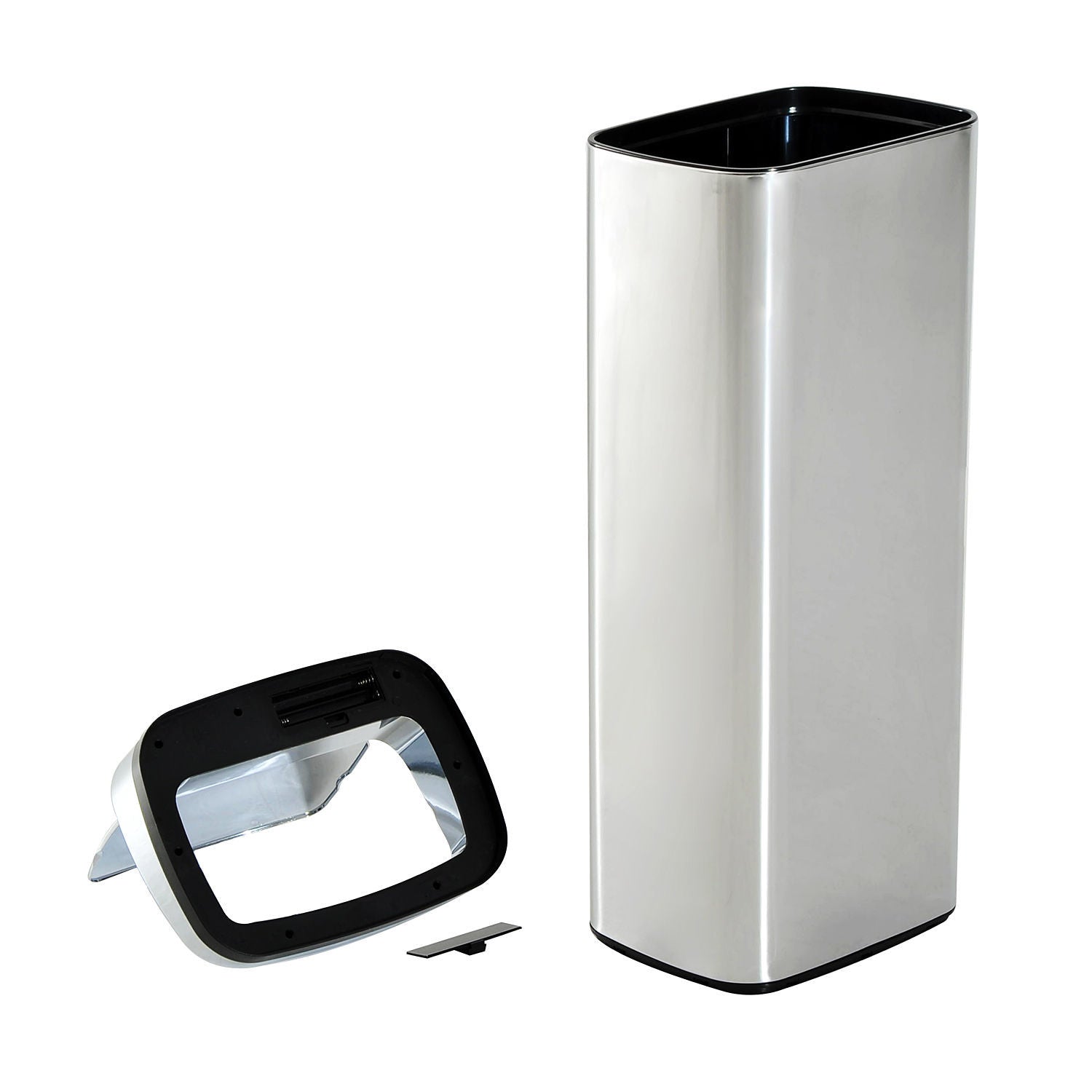 Nancy's Aspdin Sensor Afvalbak - Prullenbank met Sensor - Afvalemmer - Zilver - RVS - 50 Liter