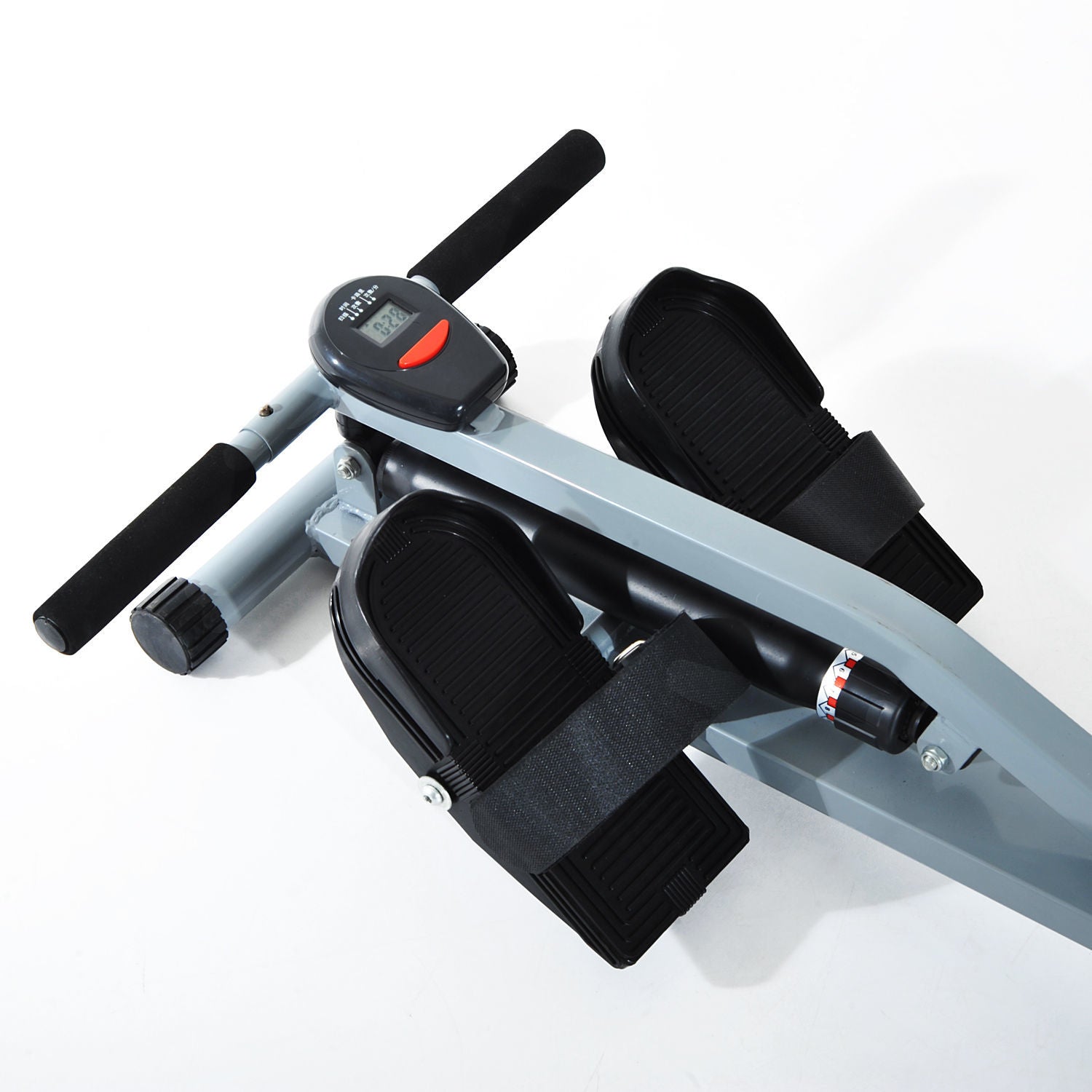 Nancy's Ass Point Roeiapparaat - Roeier - LCD-Display - Instelbare Trainingsintensiteit - Zwart / Grijs