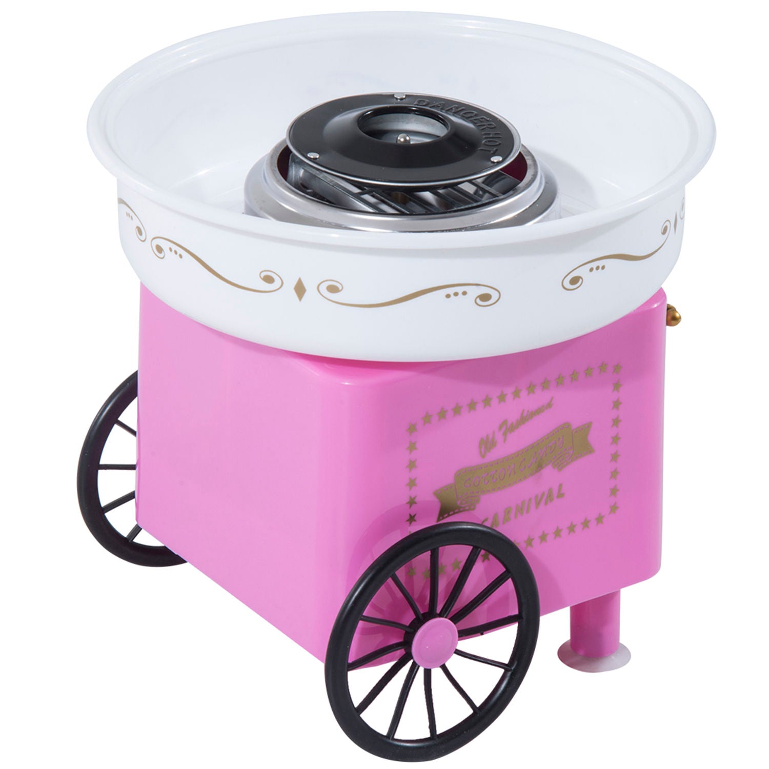 Nancy's Aster Pond Cotton Candy Machine - Pink - Iron, Aluminum, Pp - 11.81 cm x 11.81 cm x 11.02 cm