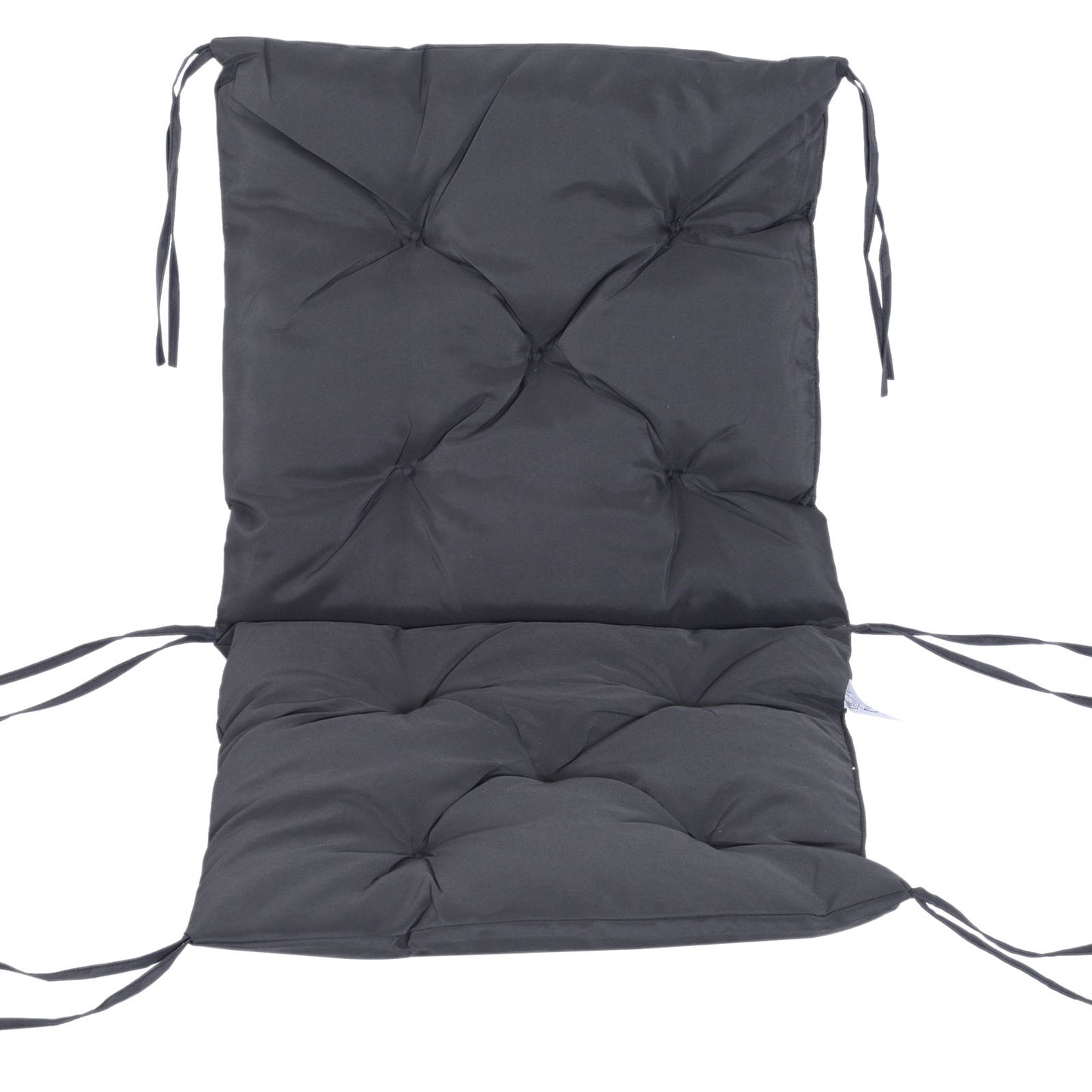 Nancy's Atherley Gestoffeerde Stoelkussen - Grijs - Oxford, Spons - 38,58 cm x 19,68 cm x 3,14 cm