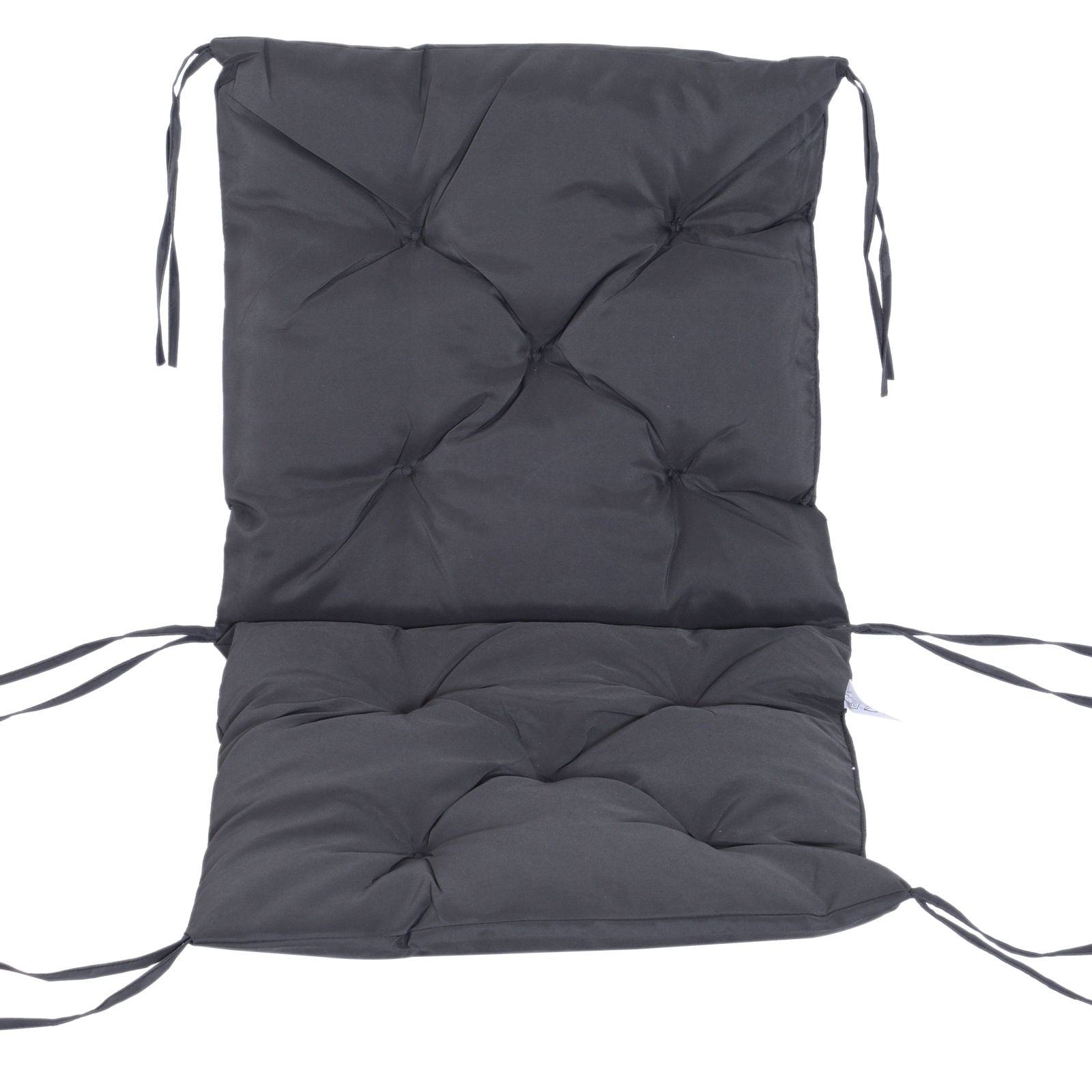 Nancy's Atherley Gestoffeerde Stoelkussen - Grijs - Oxford, Spons - 38,58 cm x 19,68 cm x 3,14 cm