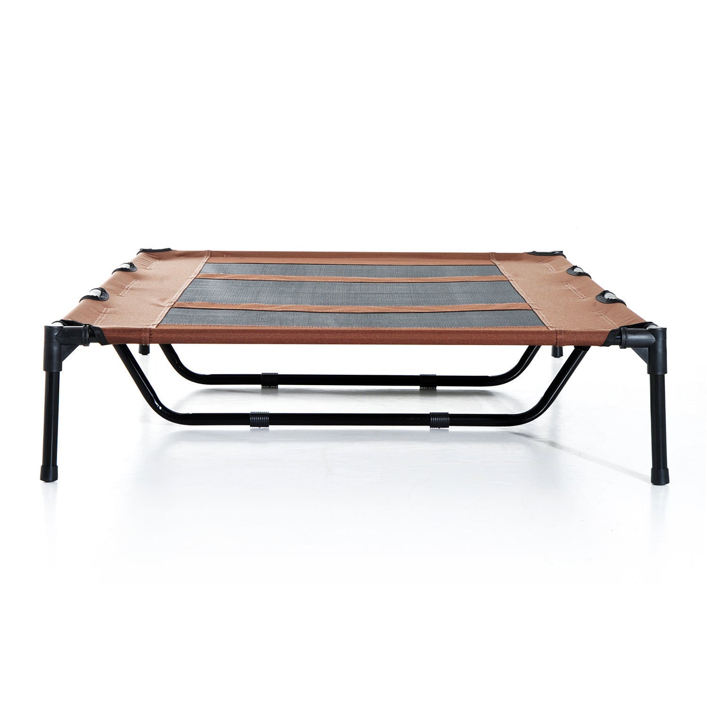 Nancy's Aubry Hondenstoel - Bruin, Zwart - Metaal, Oxford, Stof - 48,03 cm x 36,22 cm x 9,05 cm