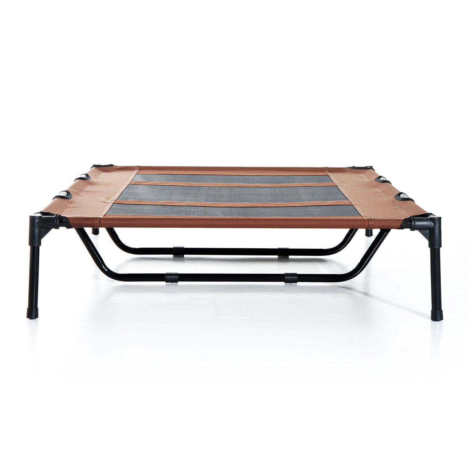 Nancy's Aubry Hondenstoel - Bruin, Zwart - Metaal, Oxford, Stof - 48,03 cm x 36,22 cm x 9,05 cm