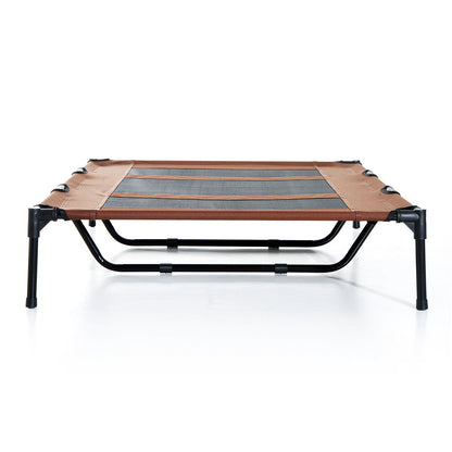 Nancy's Aubry Hondenstoel - Bruin, Zwart - Metaal, Oxford, Stof - 48,03 cm x 36,22 cm x 9,05 cm