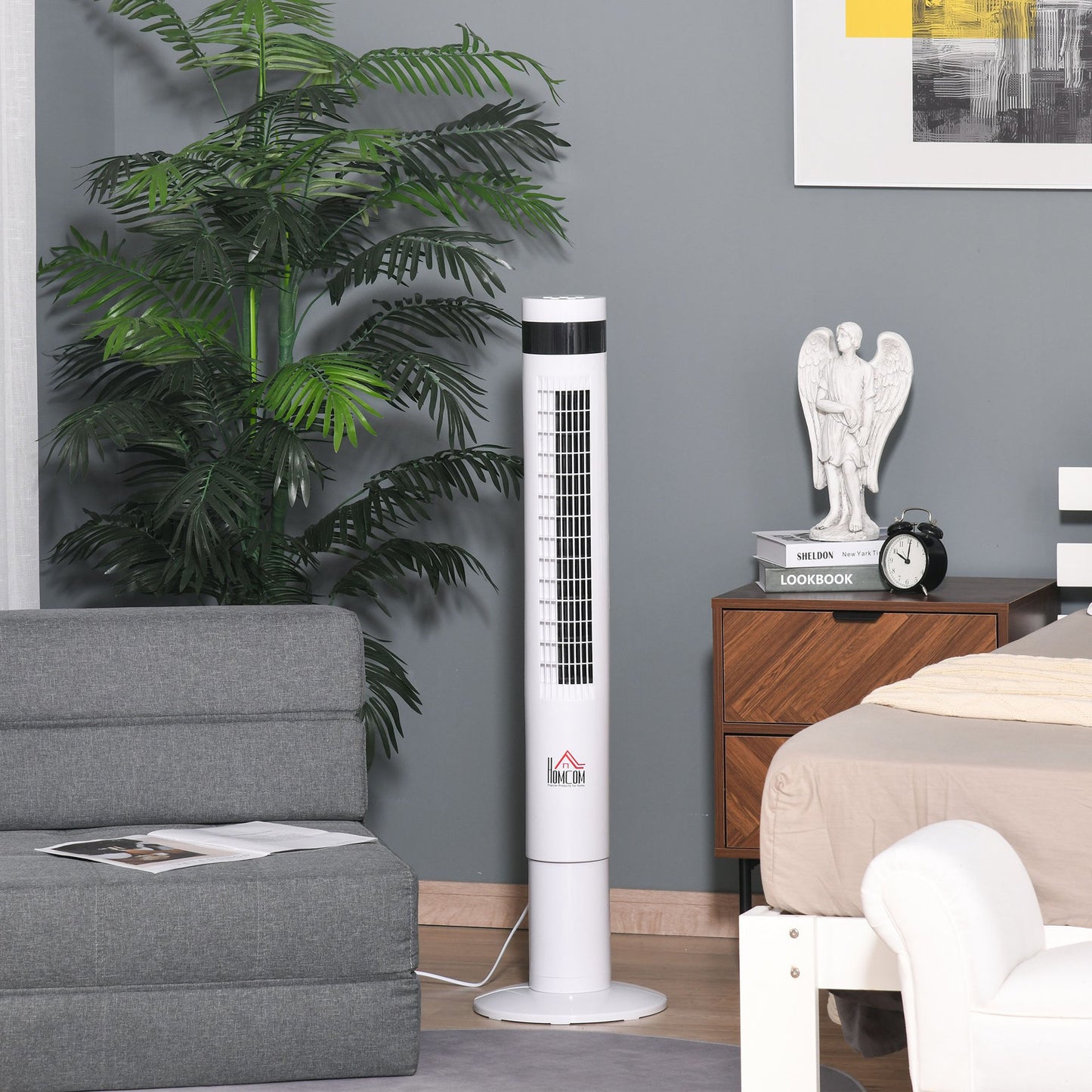 Nancy's Aultsville Torenventilator Met Afstandsbediening - 3 Modi en Snelheden - Timerfunctie - Wit