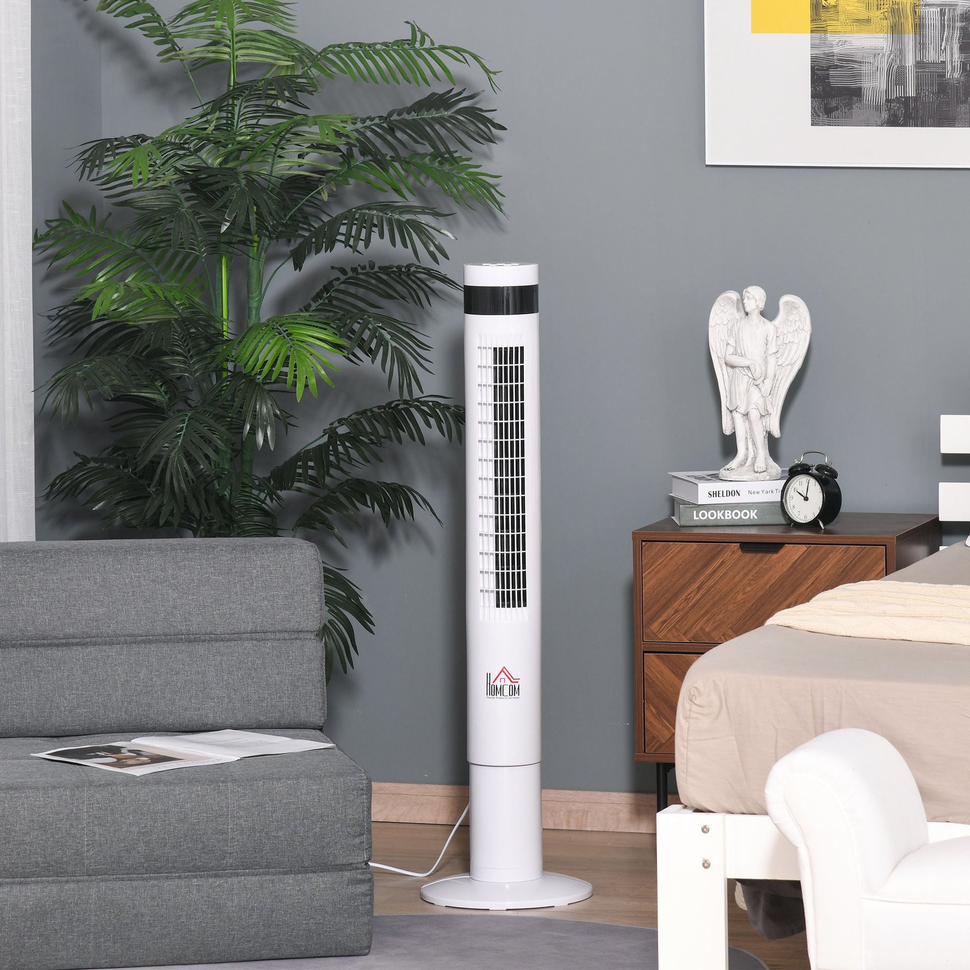 Nancy's Aultsville Torenventilator Met Afstandsbediening - 3 Modi en Snelheden - Timerfunctie - Wit