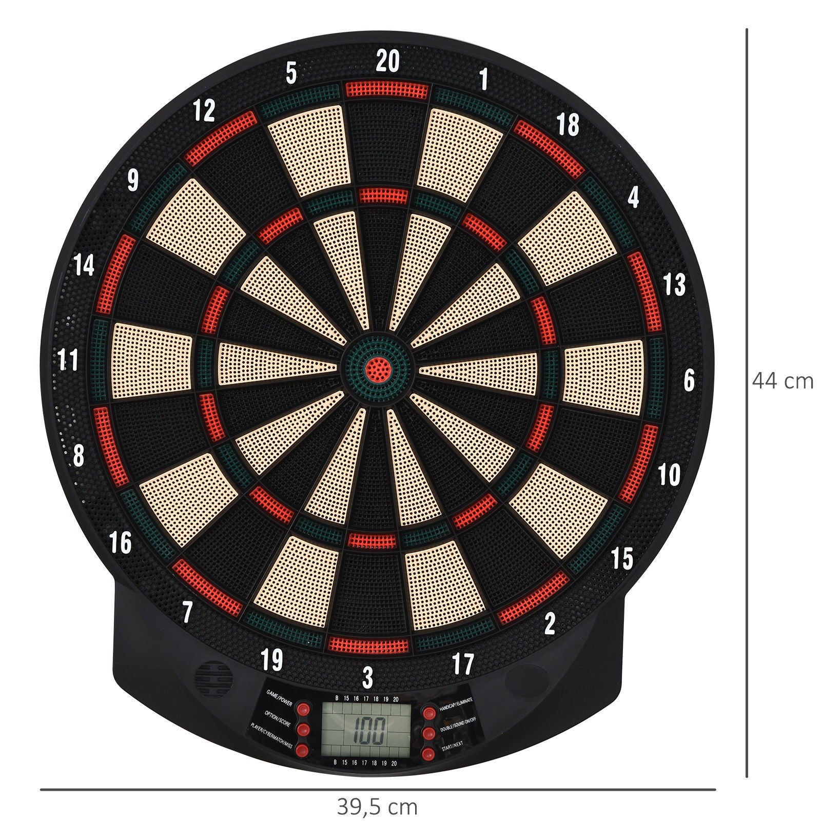 Nancy's Azen Lake Elektronisch Dartbord - LCD-Display - 26 Spellen - Inclusief Darts - Zwart