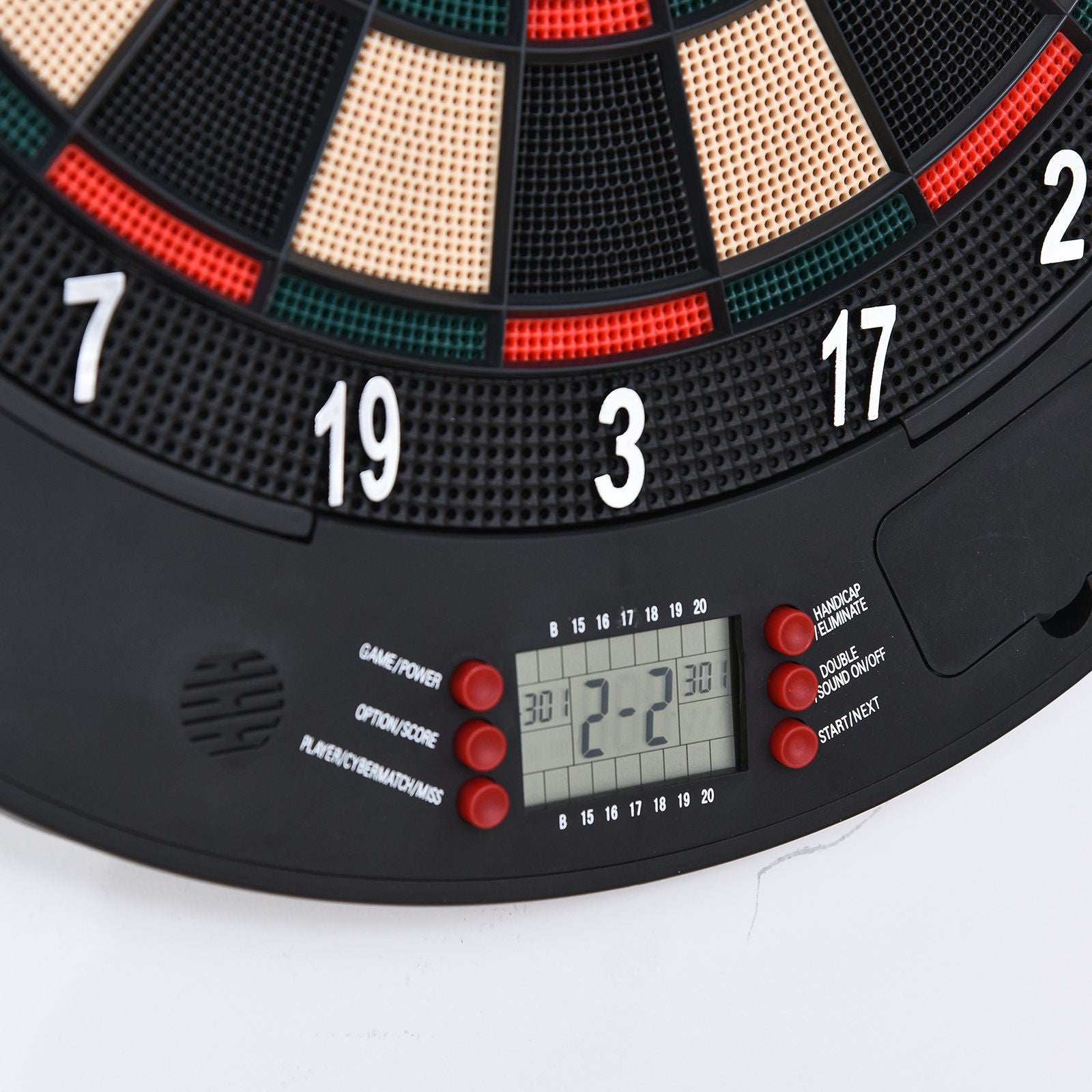 Nancy's Babies Bay Elektronisch Dartbord - 8 Spelers - 26 Spellen - LCD-Display - Zwart