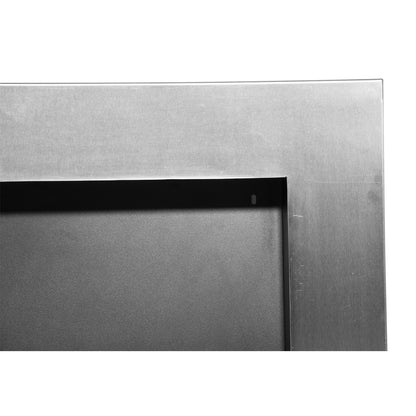 Nancy's Frederick Wandhaard - Sfeerhaard - Bio Ethanol - Roestvrij Staal - 110 x 14 x 54 cm - Zilver