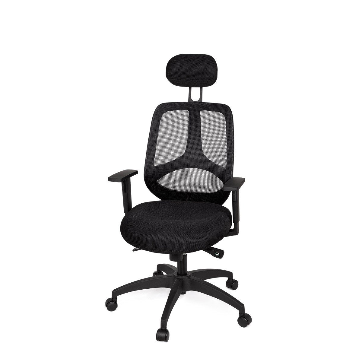 Chaise de bureau Nancy's Albany - Fauteuil de direction - Chaise pivotante - Appui-tête - Noir