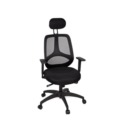 Chaise de bureau Nancy's Albany - Fauteuil de direction - Chaise pivotante - Appui-tête - Noir