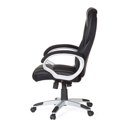 Chaise de bureau Nancy's Caton - Fauteuil de direction - Chaise pivotante - Chaise de bureau ergonomique - Réglable - Noir