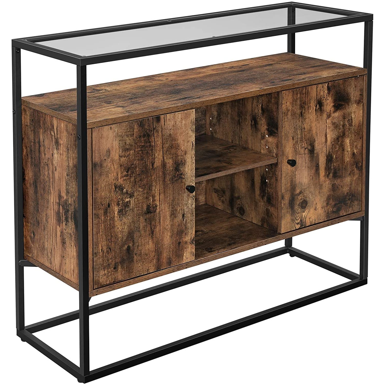 Nancy´s sideboard - Side cabinet - Sideboard - Kitchen cabinet - Industrial - Chipboard - Vintage - Brown - 100 x 35 x 80 cm