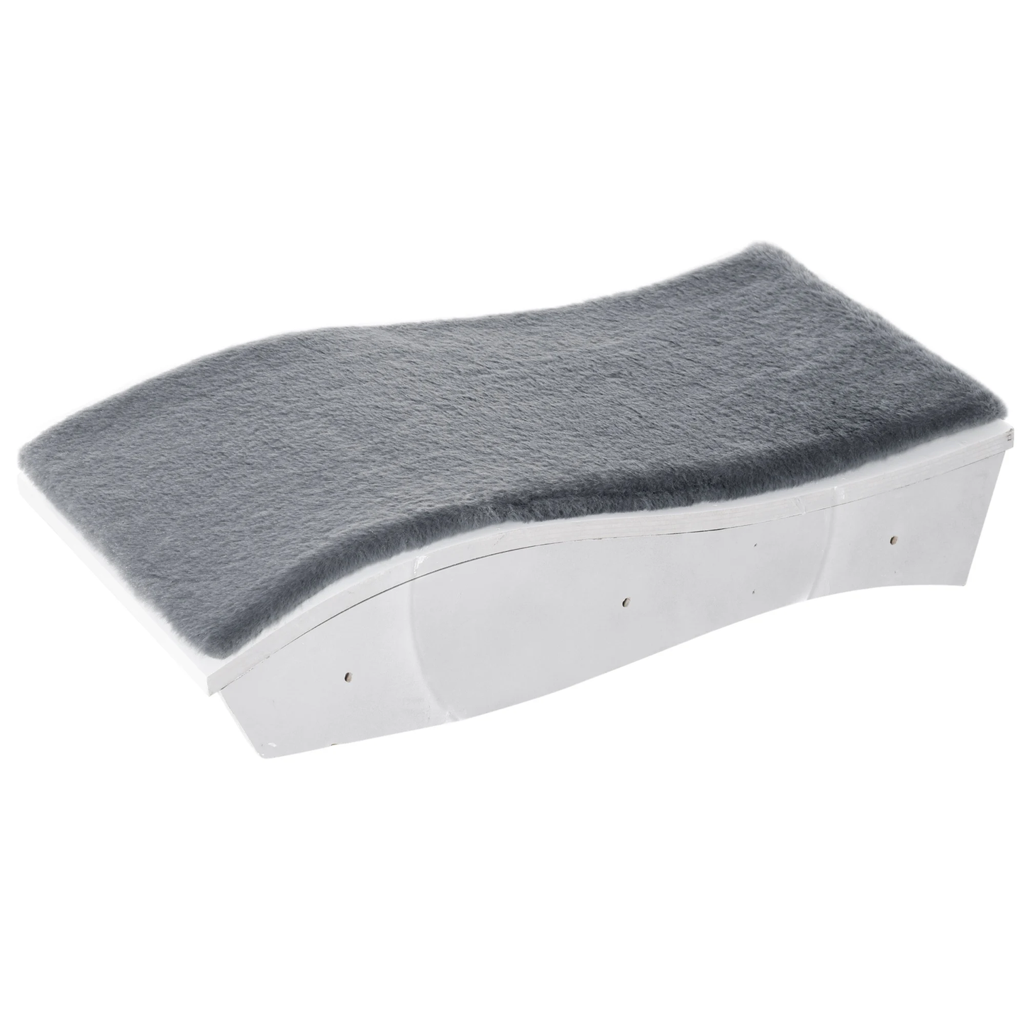 Nancy's Fort Morgan Kattenmand - Muurbank - Muurbevestiging - MDF - Grijs/Wit - 53 x 28 x 12 cm